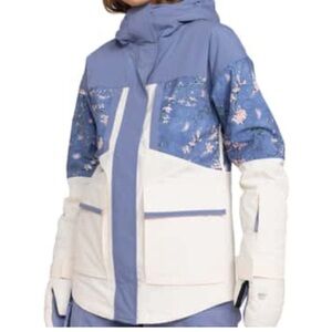 Women's Blue and White Snow Jacket